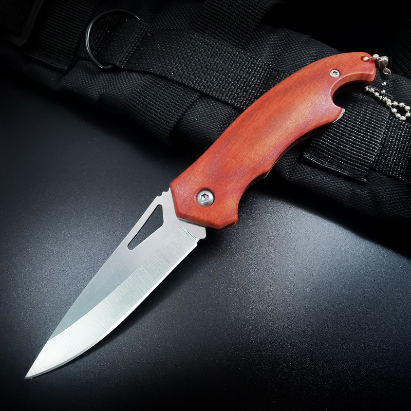 Folding Knife Portable Fruit Knife Car Mini Gadget Stainless Steel Knife Field Anti-body Knife Household Folding Knife