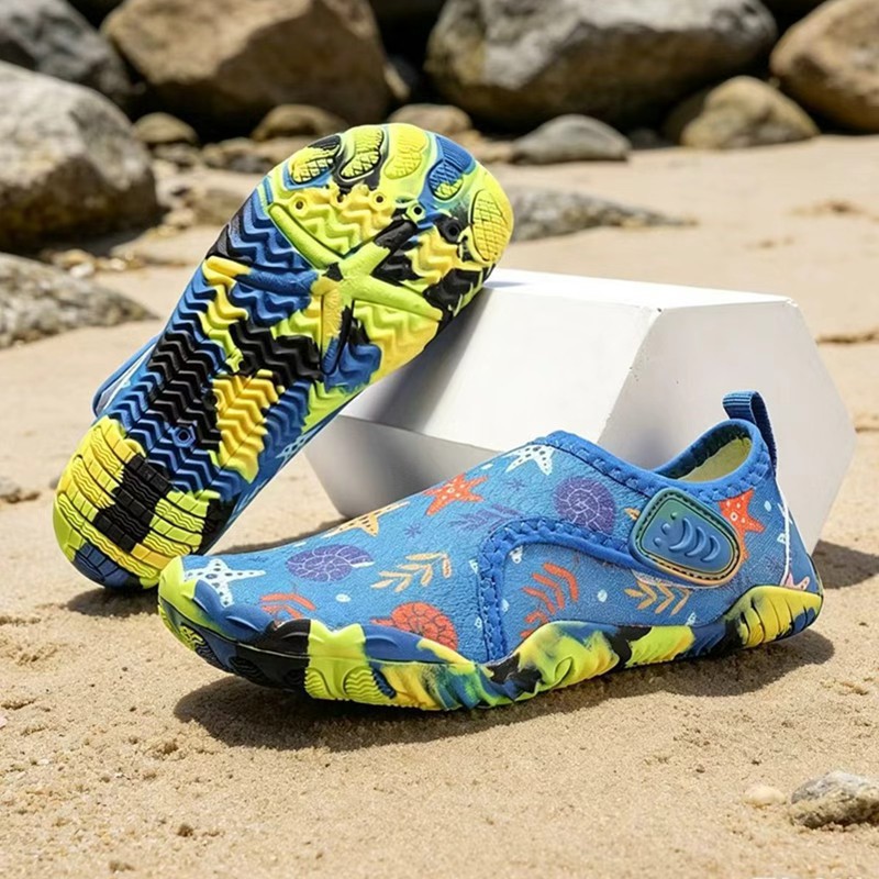Factory Direct Shipment of New Cross-Border Children’s Beach Swimming Shoes, Breathable Water Shoes, Lightweight Quick-Dry Water Shoes for Outdoor Use