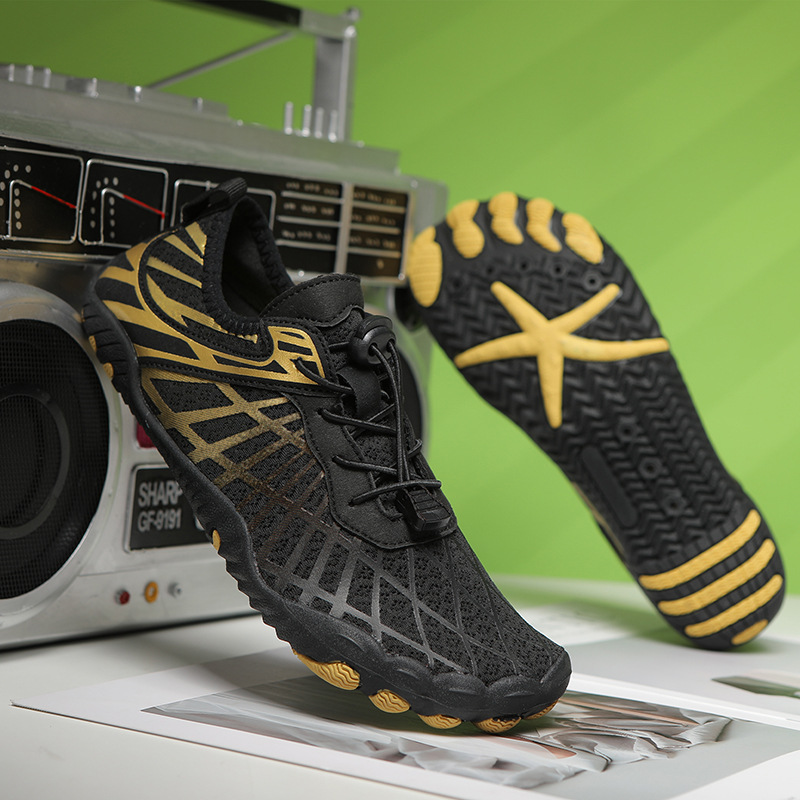 Wholesale Cross-Border Outdoor Water Shoes for Couples, Beach Shoes, Amphibious Quick-Dry Water Shoes, Breathable Swimming and Fishing Shoes for Men