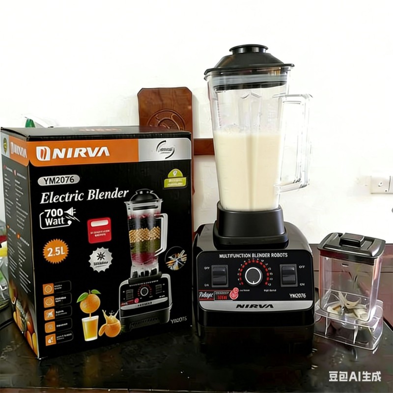 Cross-Border Blender Multifunctional 2L High-Speed Blender Household Chef’s Machine Mixer Ice Crusher Grinder