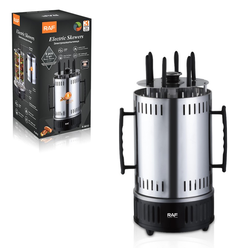 European Standard Cross-Border Barbecue Grill, Household Multi-Functional Grilling and Frying Machine, Smokeless Charcoal Grill, Rotating Barbecue Machine