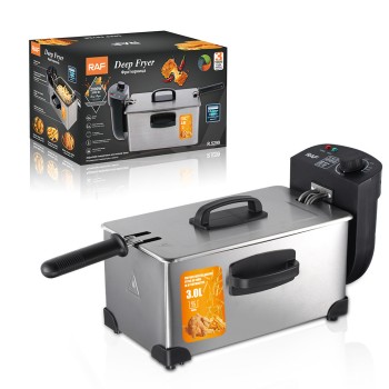 American and European Standard Electric Fryer for Home Use, Small Electric Fryer, Commercial Fryer for Making Fried Dough Sticks and Fries, Suitable for Street Vending