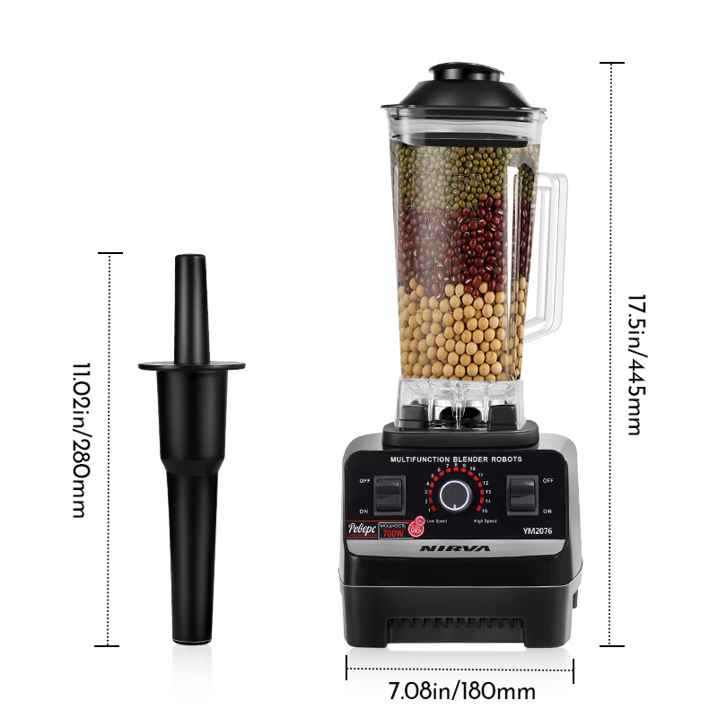 Blender, High-Speed Blender, Multifunctional Soy Milk Maker, Household Fruit and Vegetable Juicer, Food Processor, Blender for Cross-Border Sales