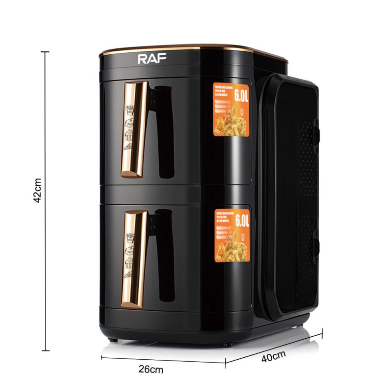 Airfryer Large Capacity 12L Household Air Fryer European and American Standard 110V/220V Household Electric Fryer