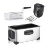 American and European Standard Electric Fryer for Home Use, Small Electric Fryer, Commercial Fryer for Making Fried Dough Sticks and Fries, Suitable for Street Vending
