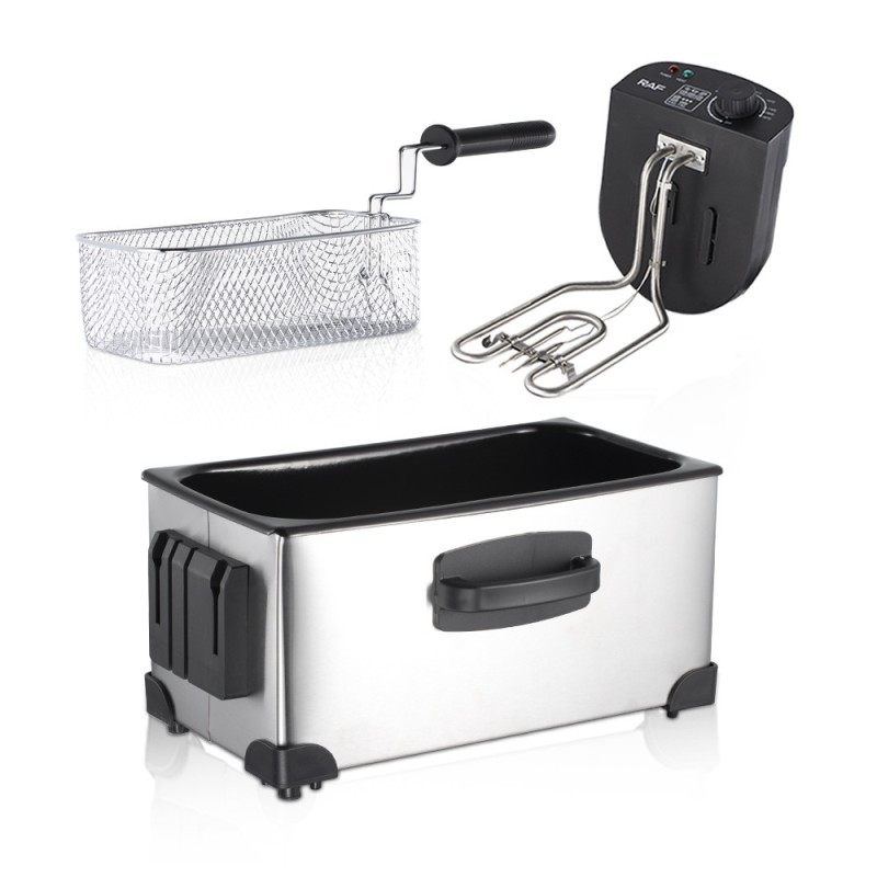American and European Standard Electric Fryer for Home Use, Small Electric Fryer, Commercial Fryer for Making Fried Dough Sticks and Fries, Suitable for Street Vending