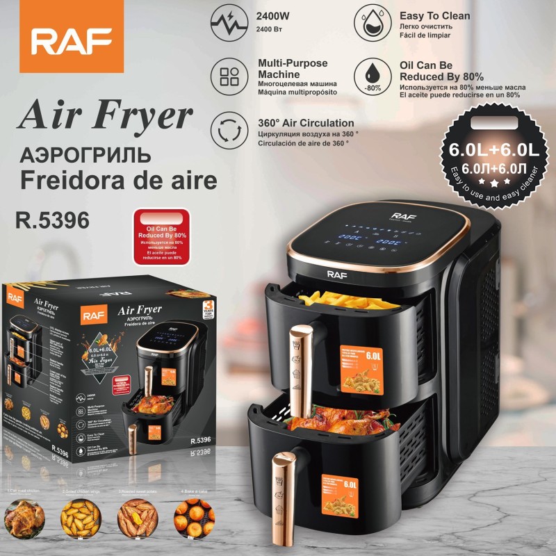 Airfryer Large Capacity 12L Household Air Fryer European and American Standard 110V/220V Household Electric Fryer