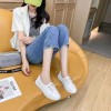  أحذية نسائية رياضية بيضاء  مسامية قابلة للتنفس 