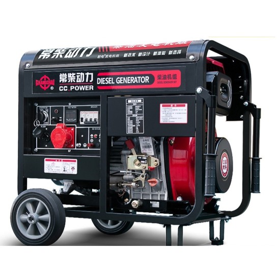 مولد ديزل أحادي الطور 220 فولت ارتفاع 380 فولت ضوضاء منخفضة 5/6/8/10KW